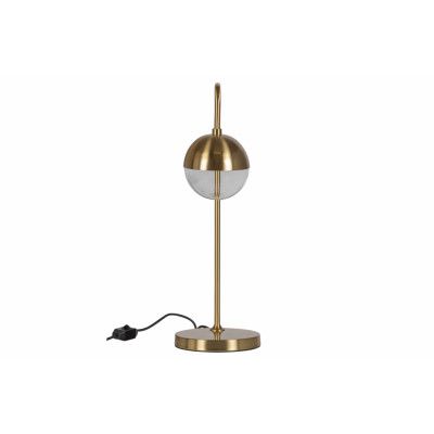 WOOOD Globular bordslampa - glas och antik mässingsmetall