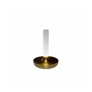 Biarritz bordslampa, guld/frostad vas