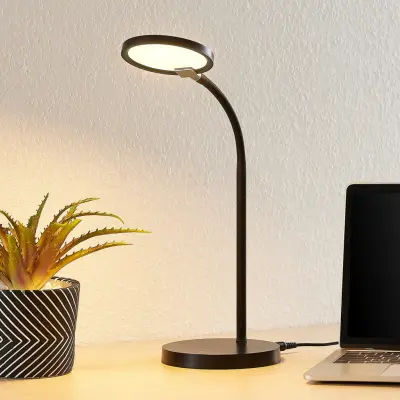 Binera LED Bordslampa 3-Step Black Lindby - Arbetsrum / hemkontor - Modern - Plast - Med en ljuskälla