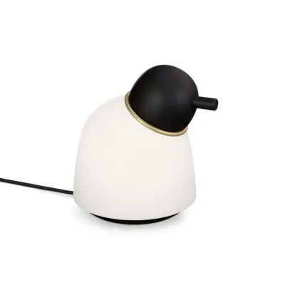 Bird Bordslampa H21,5 Black/Brass/Opal Belid - Sovrum - Metall