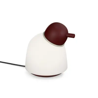 Bird Bordslampa H21,5 Dark Red/Sand/Opal Belid - Vardagsrum - Metall