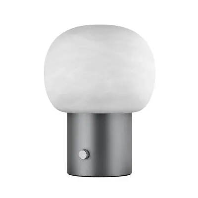 Blomus - Iris LED Bordslampa Alabaster Gunmetal