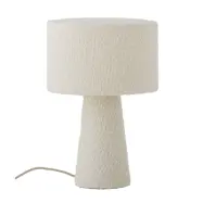 BLOOMINGVILLE Emmie bordslampa, vit, polyester (D20xH30 cm)