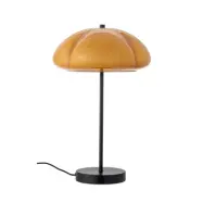 Bloomingville - Kinoko bordslampa, glas, gul