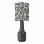 BLOOMINGVILLE Olefine bordslampa - blomskärm och grönt stengods