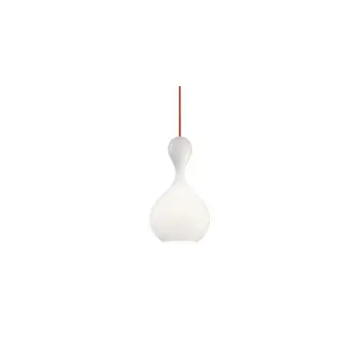 Blubb 1 opal Takpendel, vit/röd