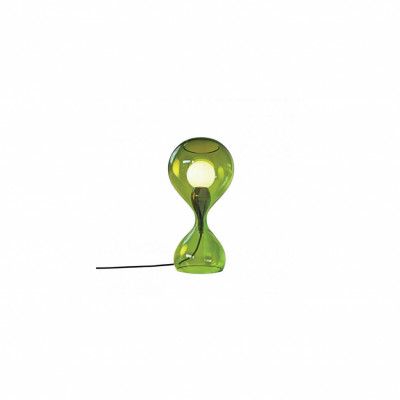 Blubb grön Bordslampa, svart/svart