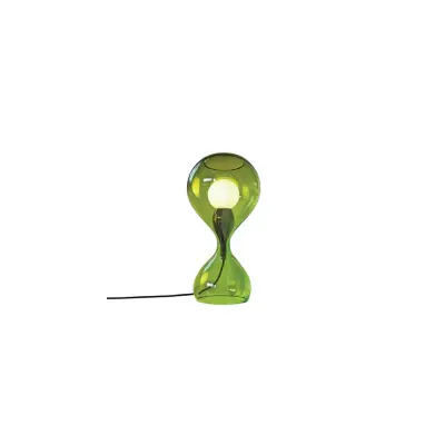 Blubb grön Bordslampa, svart/svart