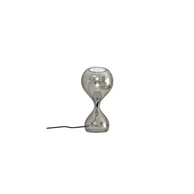 Blubb krom Bordslampa, svart/svart