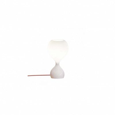 Blubb opal Bordslampa, vit/röd
