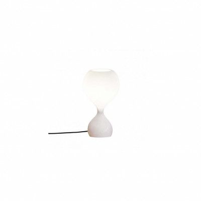 Blubb opal Bordslampa, vit/svart