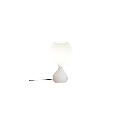 Blubb opal Bordslampa, vit/svart