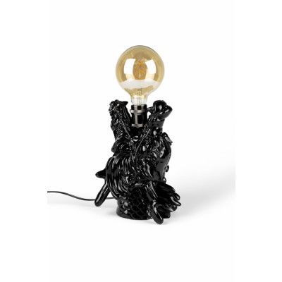 BOLD MONKEY Dragonized Bastard bordslampa - svart harts