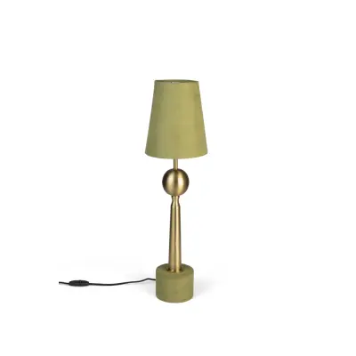 BOLD MONKEY Trophy For Your Goal bordslampa - mossgrön polyester och guldjärn/aluminium