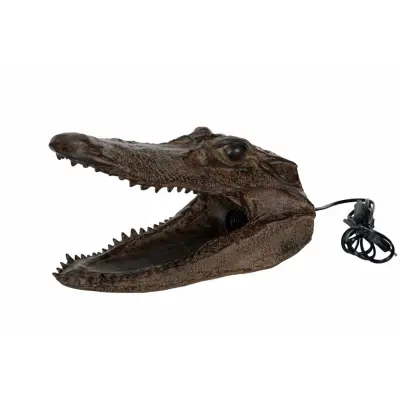 Bordslampa Krokodil, Brun