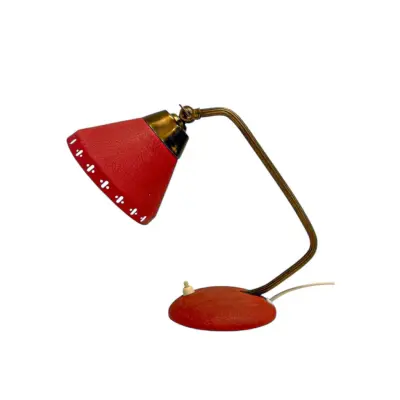 Bordslampa Röd Metall , 26 cm