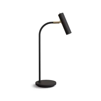 Slender Bordslampa GU10 Svartstruktur/Mässing