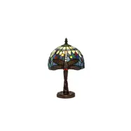 Bordslampa trollslända safirblå 20cm