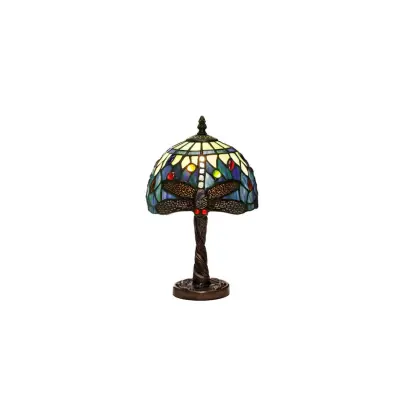 Bordslampa trollslända safirblå 20cm