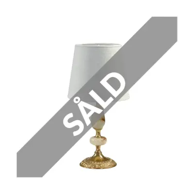 Brianna bordslampa, marmor/mässing