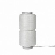 BROSTE William bordslampa - vitt rispapper