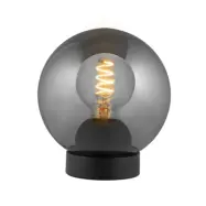 BUBBLES bordslampa, rökgrå, Ø 18 cm, glas, E27 – Halo Design - Vardagsrum - Med en ljuskälla