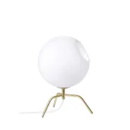 BUG 20 bordslampa, mässing/vitt glas