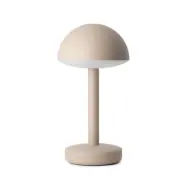 Bug bordslampa, beige