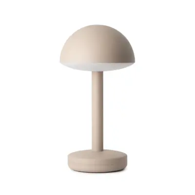 Bug bordslampa, beige