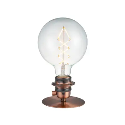 COMBI bordslampa, antik koppar, Ø 11 cm metall – Halo Design - Vardagsrum - Med en ljuskälla