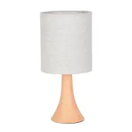Arto bordslampa ljusbrun/vit, höjd 32 cm – COREP SAS - Vardagsrum - Metall - Med lampskärm