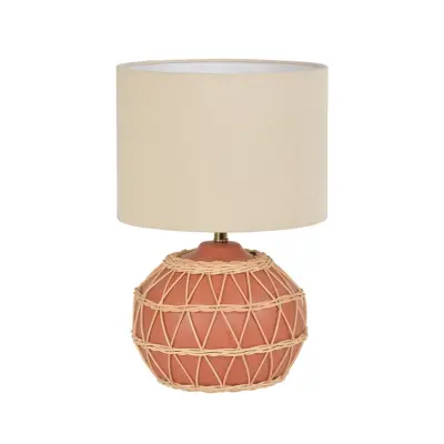 COREP - Cyclades bordslampa terrakotta/beige, höjd 35 cm –  SAS