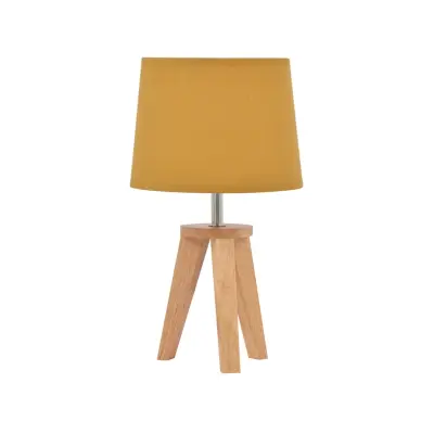 COREP - Yoga bordslampa senapsgul/ljust trä, höjd 34 cm –  SAS