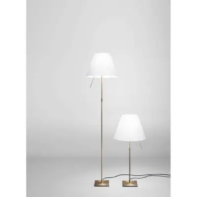 Costanza Bordslampa m/Dimmer White/Brass Luceplan - Vardagsrum - Aluminium