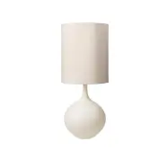 COSY LIVING Bella bordslampa - mj&ouml;lkkr&auml;m bomull och keramik