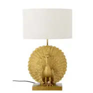 CREATIVE COLLECTION Bordslampa Peacock, Guld, Polyresin (D35,5xH58,5 cm)