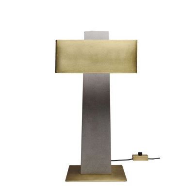 DCW - Iota Bordslampa Concrete/Brass