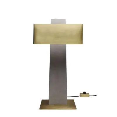 DCW - Iota Bordslampa Concrete/Brass