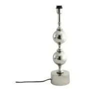 Deborah lampfot large, matt silver 50cm