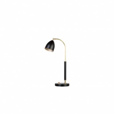 Deluxe bordslampa LED, svart/mässing 50,7cm