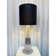 Design By Us Mini Vintage bordslampa 70 cm glas/Chintz svart Svart