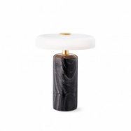 Design By Us Trip bordslampa Ø17x21 cm marmor Kol-matt opal