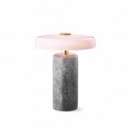 Design By Us Trip bordslampa Ø17x21 cm marmor Silver-rosa