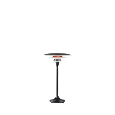 Diablo bordslampa LED, mattsvart/blankröd 20cm