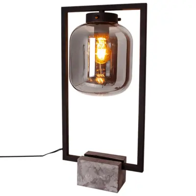 Dixton bordlampa, rökgrå 52cm