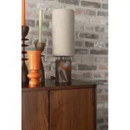 DUTCHBONE Earl bordslampa - tyg och flerfärgat glas
