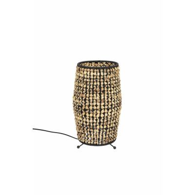 DUTCHBONE Hyacinth bordslampa - brun vattenhyacint och svart järn