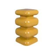 DUTCHBONE Stubby sidobord, fyrkantigt - ockragult järn (29x29)