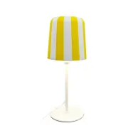 Gry Bordslampa Gul/Vit - Dyberg Larsen - Vardagsrum - Design - Metall - Med lampskärm