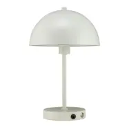 LED-batteridriven bordslampa Stockholm Portable, vit – Dyberg Larsen - Vardagsrum - Skandinavisk - Metall - Med lampskärm